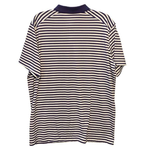 Nike Golf Dri Fit Men's Embroidered TCU Horned Frogs Purple Stripe Polo Top XXL - Picture 2 of 7